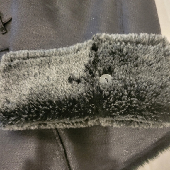 Terry Lewis Faux Suede Jackey Lined With Pockets Stylish Cute L - Picture 3 of 10